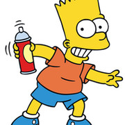 Bart Simpson on My World.